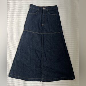 Zara Denim Maxi Skirt